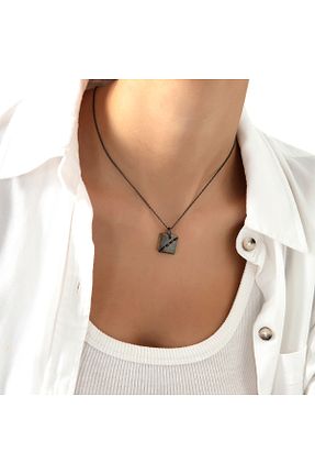 گردنبند نقره مشکی زنانه 925 عیار Ronada Diamond - کد 874624578