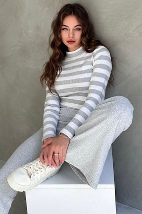 ست بالاتنه و پائین تنه سفید زنانه بافت New Now - کد 874658044