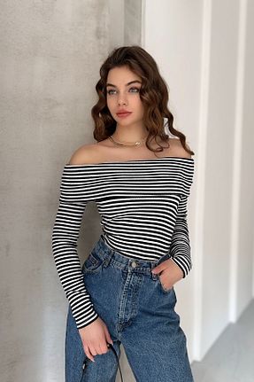 بلوز مشکی زنانه رگولار New Now - کد 874628067
