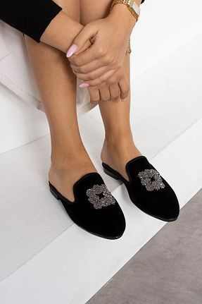 دمپائی خانگی مشکی زنانه پارچه ای FUGA MODA - کد 846185957