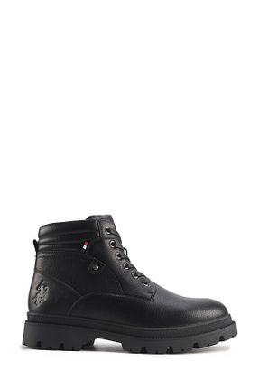 بوت / نیم بوت مشکی مردانه چرم مصنوعی U.S. Polo Assn. - کد 874717182