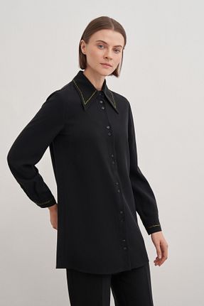تونیک حجاب مشکی زنانه بافتنی Aker - کد 874742333