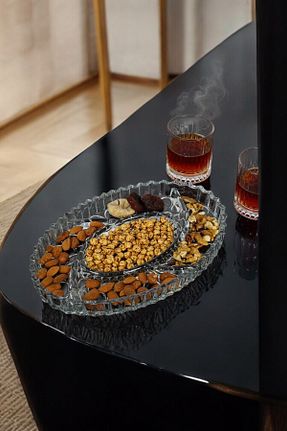 بشقاب نارنجی شیشه VUAO - کد 874721446