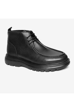 بوت / نیم بوت مشکی مردانه چرم خالص Greyder - کد 874742063