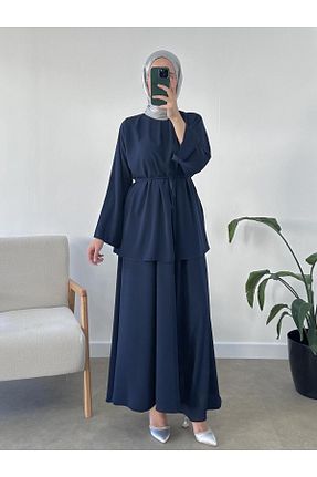 دامن سرمه ای زنانه مخلوط پلی استر CHUL - کد 874741765