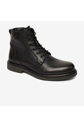 بوت / نیم بوت مشکی مردانه چرم خالص Greyder - کد 874742319