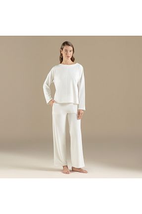 ست لباس راحتی سفید زنانه هندسی Chakra - کد 874752752