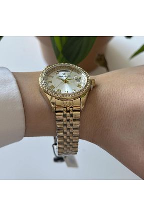 ساعت مچی طلائی زنانه 31-34 میلی متر Daniel Klein - کد 873918404