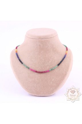 گردنبند جواهر نارنجی زنانه سنگ طبیعی OSMANLI DOĞAL TAŞ - کد 101720930
