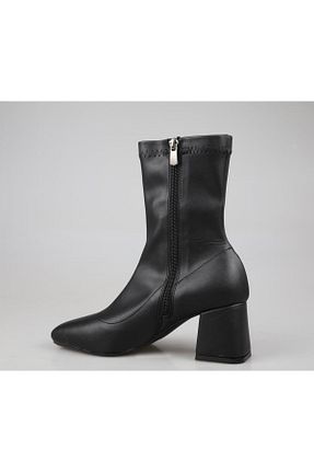 بوت / نیم بوت مشکی زنانه پاشنه پر MİSS PARK MODA - کد 874780957
