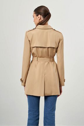 ترنچکت رنگی زنانه مخلوط پلی استر Mizalle - کد 740897839