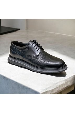کفش کلاسیک مشکی مردانه چرم خالص STOKS SHOES STORE - کد 874800477