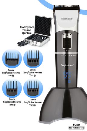 ماشین اصلاح صورت مشکی Kablosuz GoldMaster - کد 193296516