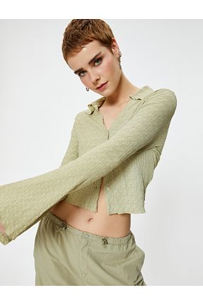 تیشرت سبز زنانه رگولار Koton - کد 802670147