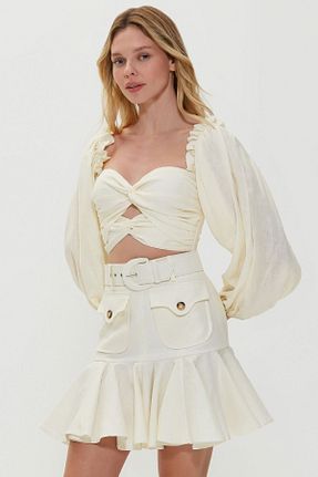 بلوز نباتی زنانه ساده Dahlia Bianca - کد 378768475