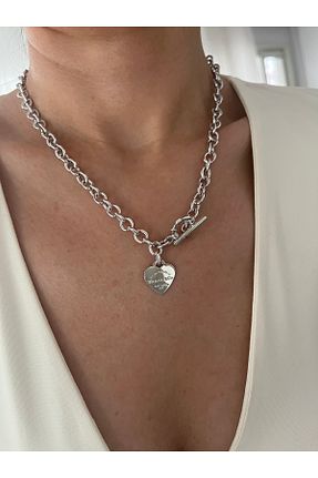 گردنبند جواهر طوسی زنانه روکش طلا Hoop jewelery - کد 874815321
