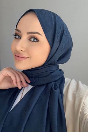 شال سرمه ای زنانه Byedauzunlar - کد 874818460