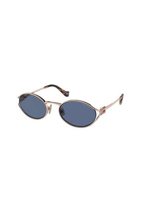 عینک آفتابی طلائی زنانه UV400 Miu Miu - کد 745993602