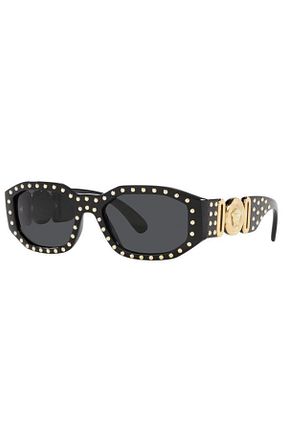 عینک آفتابی مشکی زنانه UV400 Versace - کد 794073959