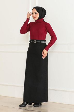 دامن حجاب مشکی زنانه اسلیم فیت Genel Markalar - کد 874832915