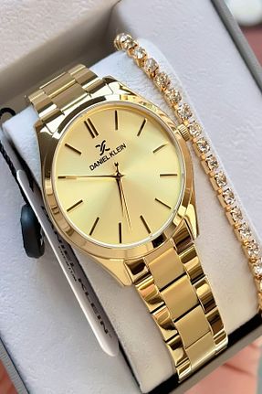 ساعت مچی زرد زنانه 31-35 میلی متر Daniel Klein - کد 874837493