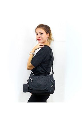 کیف پستچی مشکی زنانه پارچه ای Nas Bag - کد 684473468