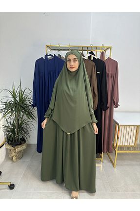 لباس حجاب خاکی زنانه رگولار R&S modibone - کد 874848992