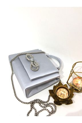 کیف مجلسی طوسی زنانه پارچه ای Piedra - کد 874853530