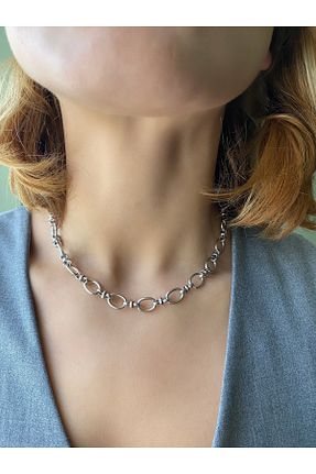 گردنبند استیل ( فولاد ) بژ زنانه استیل (فولاد) Acra Jewelry - کد 874872712