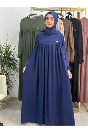 لباس حجاب سرمه ای زنانه اورسایز erasra class - کد 874880486