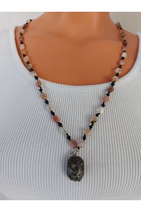 گردنبند جواهر سبز زنانه سنگ Nej - کد 874885733