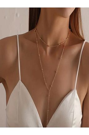 گردنبند جواهر زرد زنانه Asteria Jewelry - کد 873083120