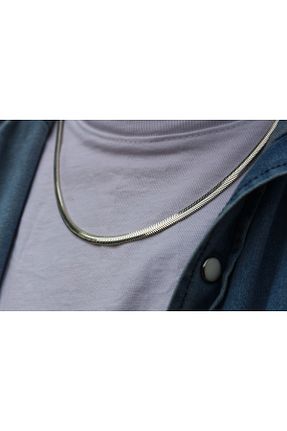 گردنبند نقره طوسی زنانه 925 عیار CMT - کد 874882172