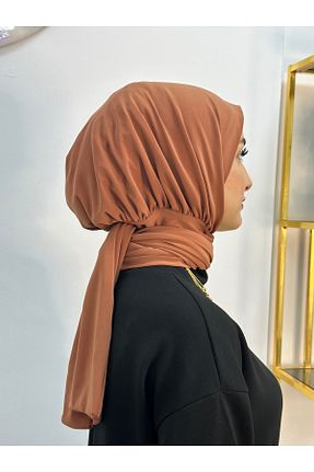 شال نارنجی زنانه اکریلیک erasra class - کد 874898233
