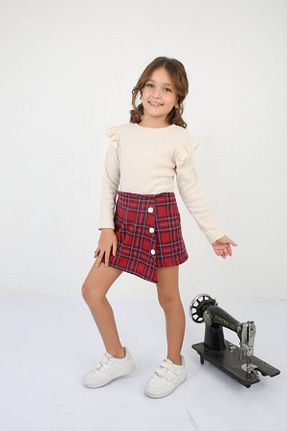 ست بالاتنه و پائین تنه نباتی بچه گانه بافت biggbom kidswear - کد 874943304