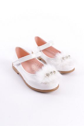 بابت سفید بچه گانه چرم لاکی KATEYLER - کد 897605981