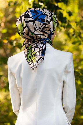 روسری سرمه ای İpek Tivil Vissona - کد 874915156