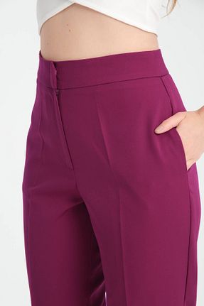 شلوار بنفش زنانه پارچه MODA - کد 862323358