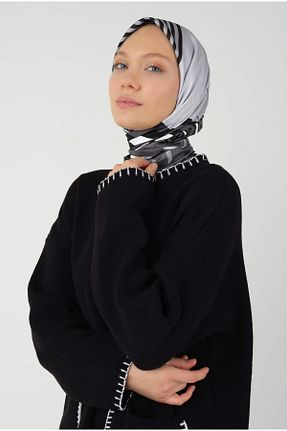 روسری مشکی هندسی HEQA - کد 840058711