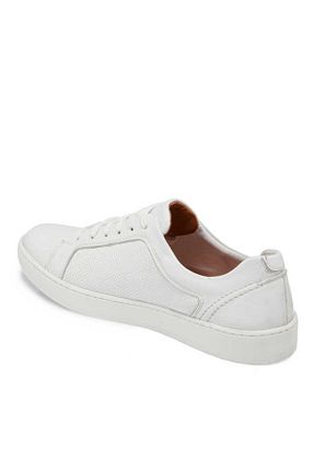 کفش اسنیکر سفید مردانه چرم اصل Tergan - کد 854077088
