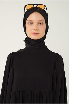 روسری مشکی پلی استر HEQA - کد 829101214