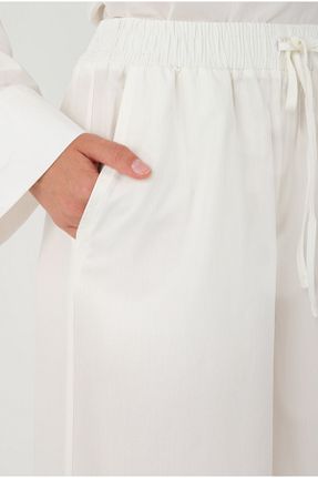 شلوار سفید زنانه پنبه ای HEQA - کد 848189534