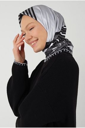 روسری مشکی هندسی HEQA - کد 840058711