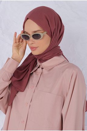 شال زرشکی زنانه پنبه ای HEQA - کد 848487212