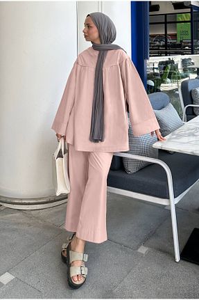 تونیک صورتی زنانه بافتنی HEQA - کد 848190041
