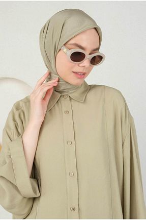روسری سبز پلی استر HEQA - کد 830558143