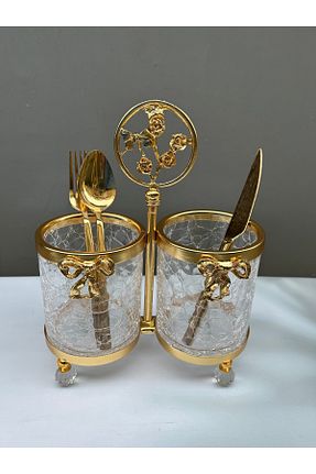 جای قاشق طلائی شیشه vanilya accessory - کد 874956664