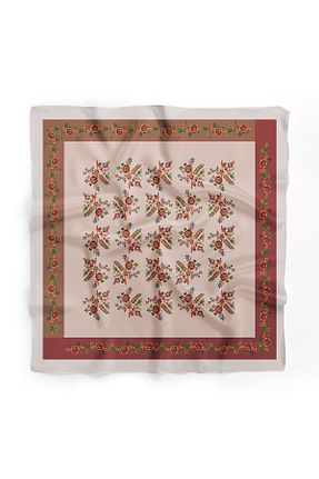 دستمال گردن قهوه ای زنانه D scarf - کد 873179973