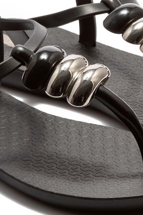 صندل مشکی زنانه پاشنه تخت İpanema - کد 828960301