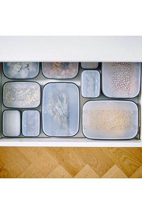 ست غذاخوری کمپ مشکی Tupperware - کد 280714221